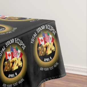 Nappe Indicateurs d'ECLIPSE SOLAIRE 2024 personnalisés