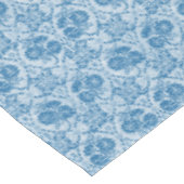 Nappe Indigo Blue Floral Faux Lace Motif (Angle)