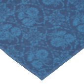 Nappe Indigo Blue Floral Faux Lace Motif (Angle)