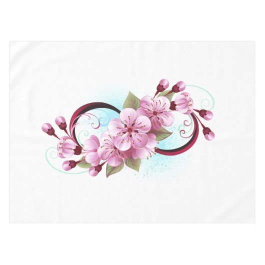Nappe Infinité avec les fleurs Sakura (Devant (Horizontal))