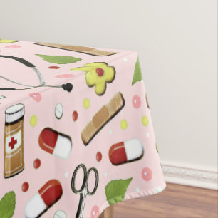 Nappe Infirmière rose