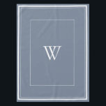 Nappe Initiale bleue poussiéreuse personnalisée<br><div class="desc">Vous pouvez le customiser.</div>