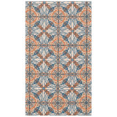 Nappe Inspiré par la Turquie : Texturé Marine & Terracot (Devant)