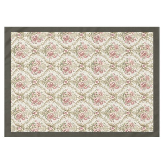 Nappe Intemporel Floral Damask Classic Home Accent (Devant (Horizontal))
