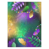 Nappe Iridescente mardi gras arrière - plan avec perles (Devant)