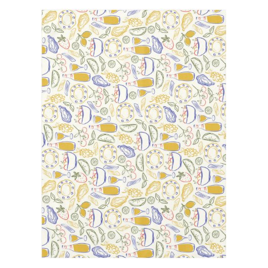 Nappe Italian Food Pattern  (Devant)