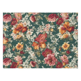 Nappe Italien Exquis, Fleurs Délicieuses avec verdure