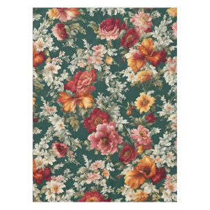 Nappe Italien Exquis, Fleurs Délicieuses avec verdure