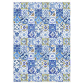 Nappe Italien Méditerranée Bleu, Blanc & Jaune Motif (Devant)