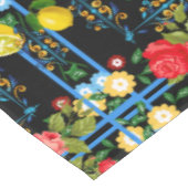 Nappe italien, sicilien, floral, majolica motif    (Angle)