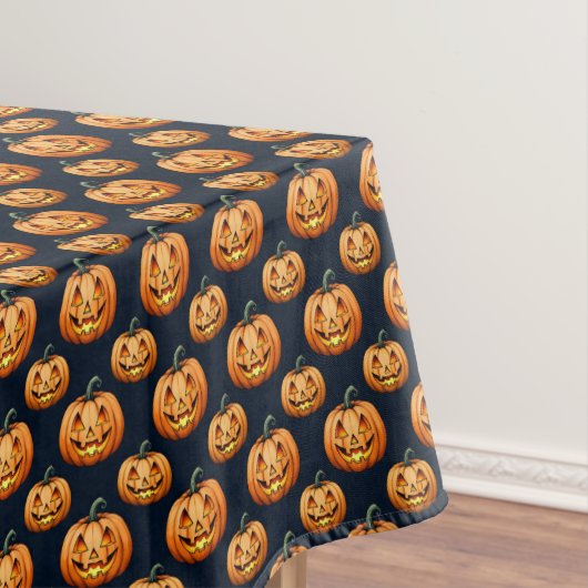 Nappe Jack O'Lanterns sur Noir (In Situ)