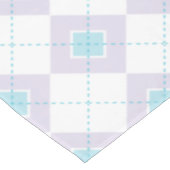 Nappe Jacquard bleu clair et violet (Angle)
