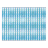 Nappe Jacquard bleu Peacock Petite forme diamant (Devant (Horizontal))