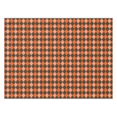 Nappe Jacquard d'automne rétro orange et Brown (Devant (Horizontal))