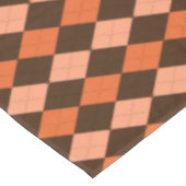 Nappe Jacquard d'automne rétro orange et Brown (Angle)