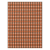 Nappe Jacquard d'automne rétro orange et Brown (Devant)