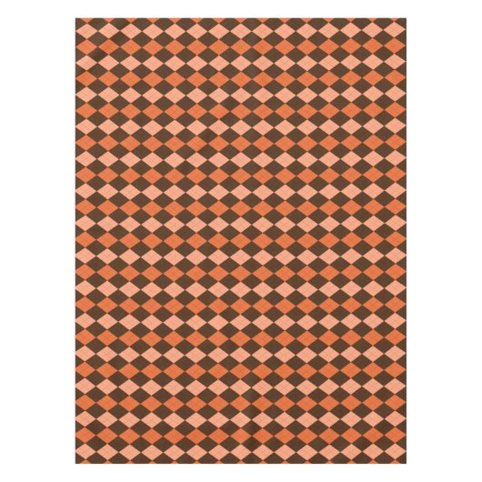 Nappe Jacquard d'automne rétro orange et Brown (Devant)