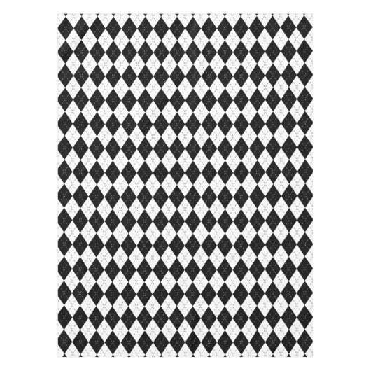 Nappe Jacquard noir et blanc (Devant)