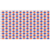 Nappe Jacquard orange et bleu diamant (Devant (Horizontal))
