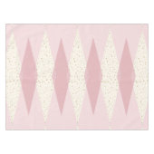Nappe Jacquard rose moderne du milieu du siècle (Devant (Horizontal))