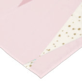 Nappe Jacquard rose moderne du milieu du siècle (Angle)