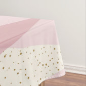 Nappe Jacquard rose moderne du milieu du siècle (In Situ)