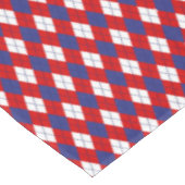 Nappe Jacquard rouge, blanc, bleu 1-52x70 EN COTON TABLE (Angle)