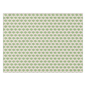 Nappe Jade vert Feuilles sur beige clair (Devant (Horizontal))
