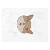 Nappe J'adore les couvertures de couette pour chats (Devant (Horizontal))