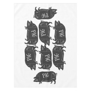 Nappe J'aime des bouts de porc et je ne peux pas me