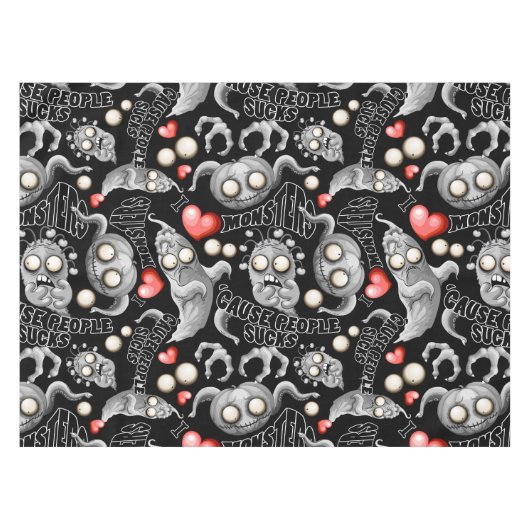 Nappe J'aime les monstres parce que les gens aiment les  (Devant (Horizontal))