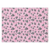 Nappe J'aime mon motif de souris dans le rose (Devant (Horizontal))