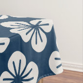 Nappe Japanese Navy Blue Ivory Floral Geometric Pattern (In Situ)
