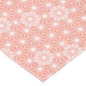 Nappe Japonais Asanoha motif - corail rose (Angle)
