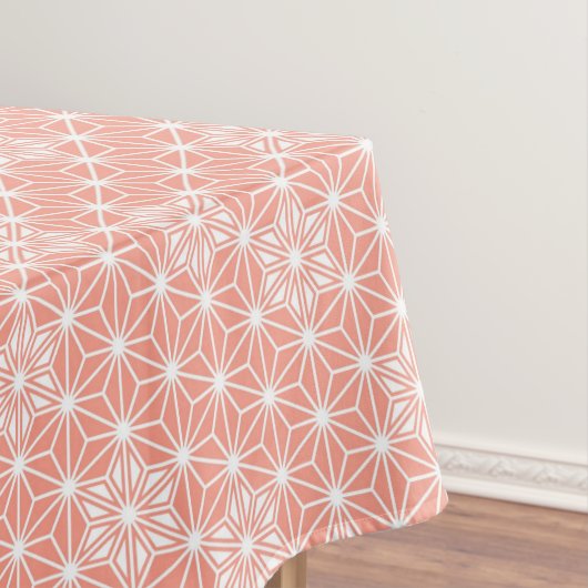 Nappe Japonais Asanoha motif - corail rose (In Situ)
