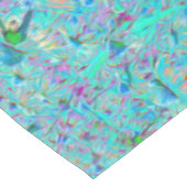 Nappe Jardin à fleurs vert et violet Abstrait Aqua (Angle)