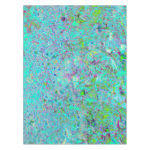 Nappe Jardin à fleurs vert et violet Abstrait Aqua (Devant)