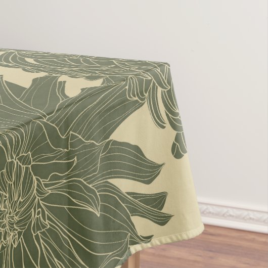Nappe Jardin à la main et fleurs tropicales. (In Situ)