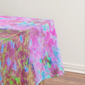 Nappe Jardin Abstrait impressioniste rose et turquoise (In Situ)