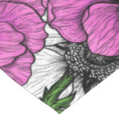 Nappe Jardin d'anémone rose (Angle)