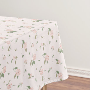 Nappe Jardin de Camélias Rose Tendre
