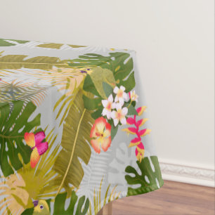 Nappe Jardin de feuillage tropical gris