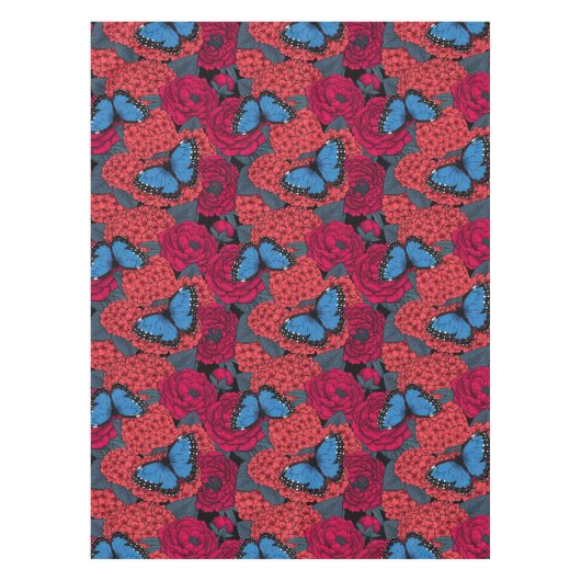 Nappe Jardin de morpho bleu (Devant)