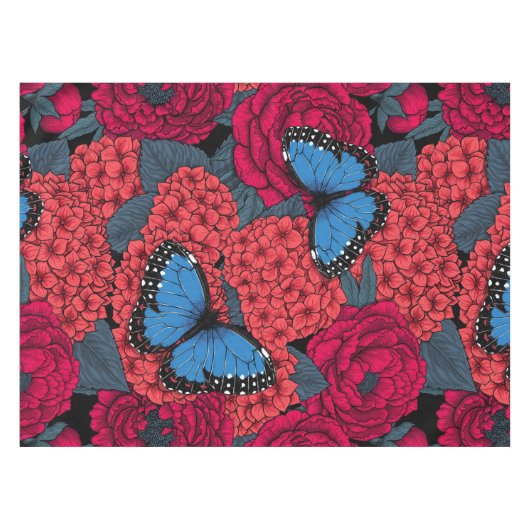 Nappe Jardin de morpho bleu (Devant (Horizontal))