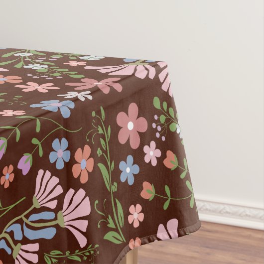 Nappe Jardin de printemps avec Arrière - plan Brown au c (In Situ)