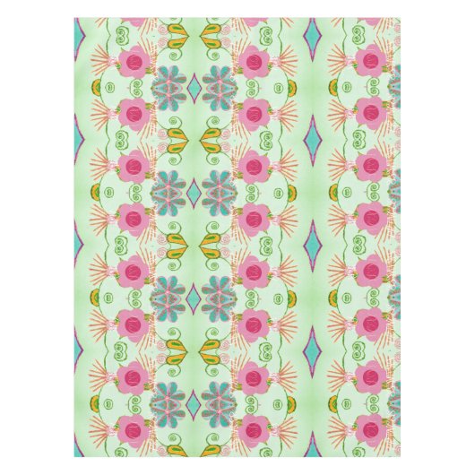 Nappe Jardin Éclectique Enchantant : Beauté Florale Dive (Devant)