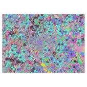 Nappe Jardin pourpre avec fleurs psychédéliques Aquamari (Devant (Horizontal))