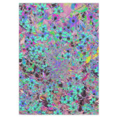 Nappe Jardin pourpre avec fleurs psychédéliques Aquamari (Devant)