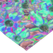 Nappe Jardin pourpre avec fleurs psychédéliques Aquamari (Angle)