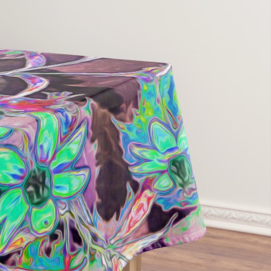 Nappe Jardin pourpre avec fleurs psychédéliques Aquamari (In Situ)